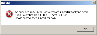 Error code