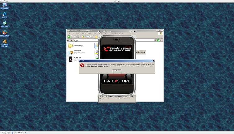 Latest error screenshot