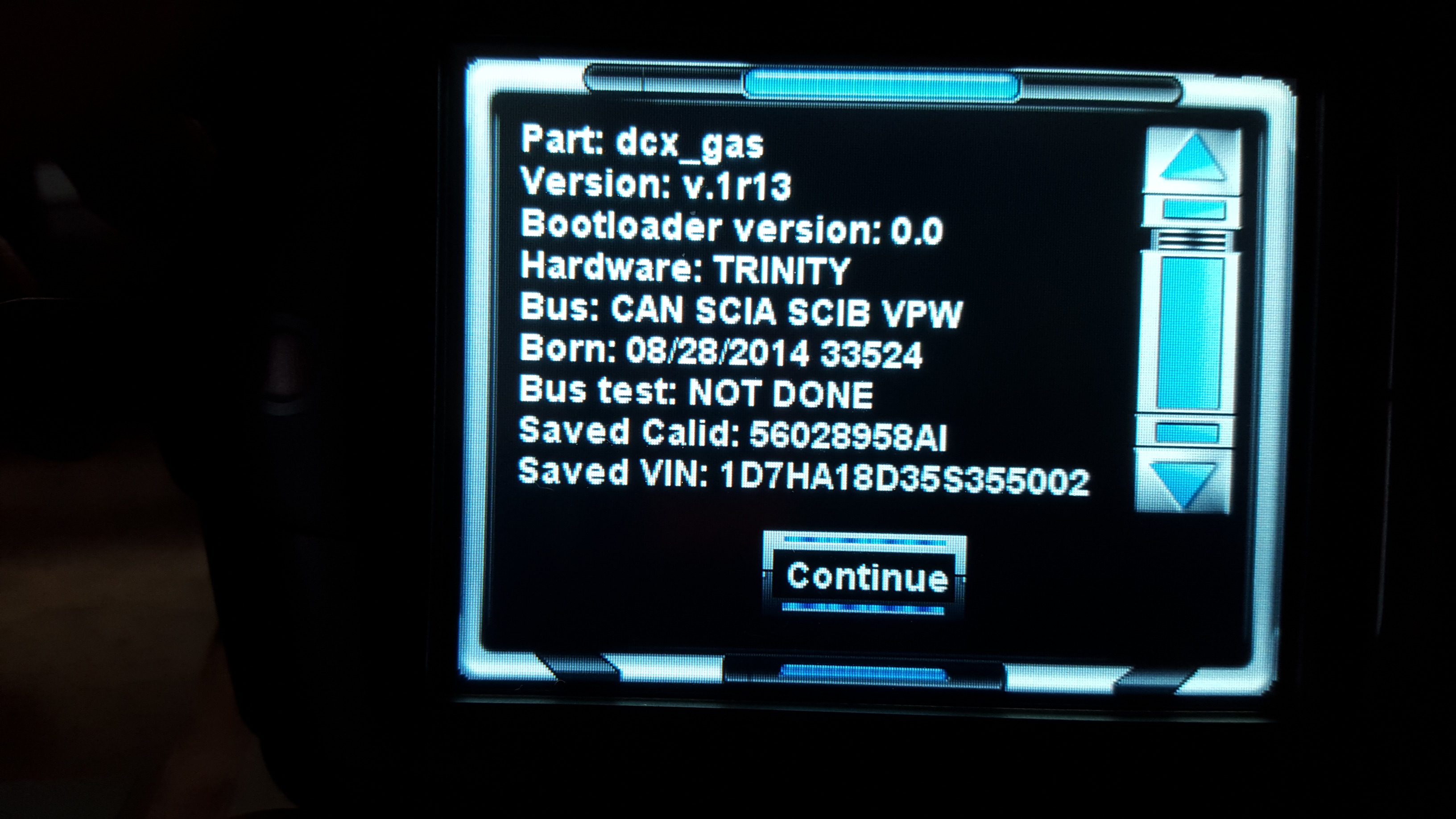 It only saved the PCM