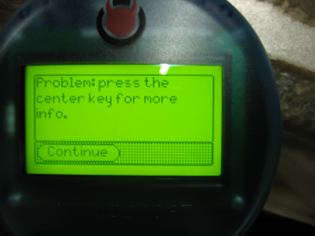 after hitting continue